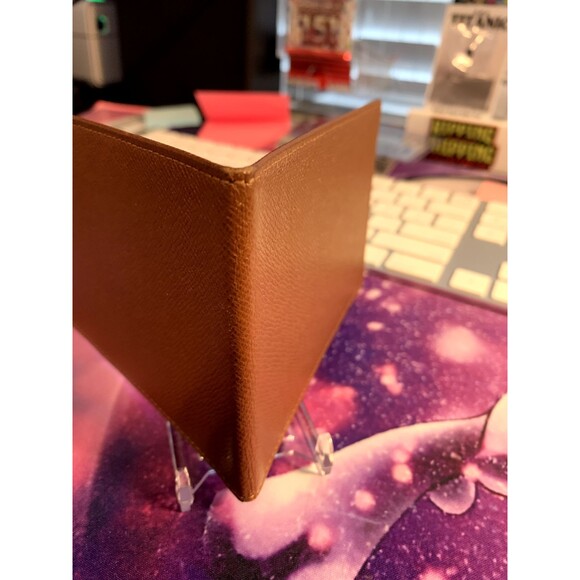 Louis Vuitton TaigaCard Holder Wallet Alezan Leather Tan Cognac Brown - Picture 3 of 7